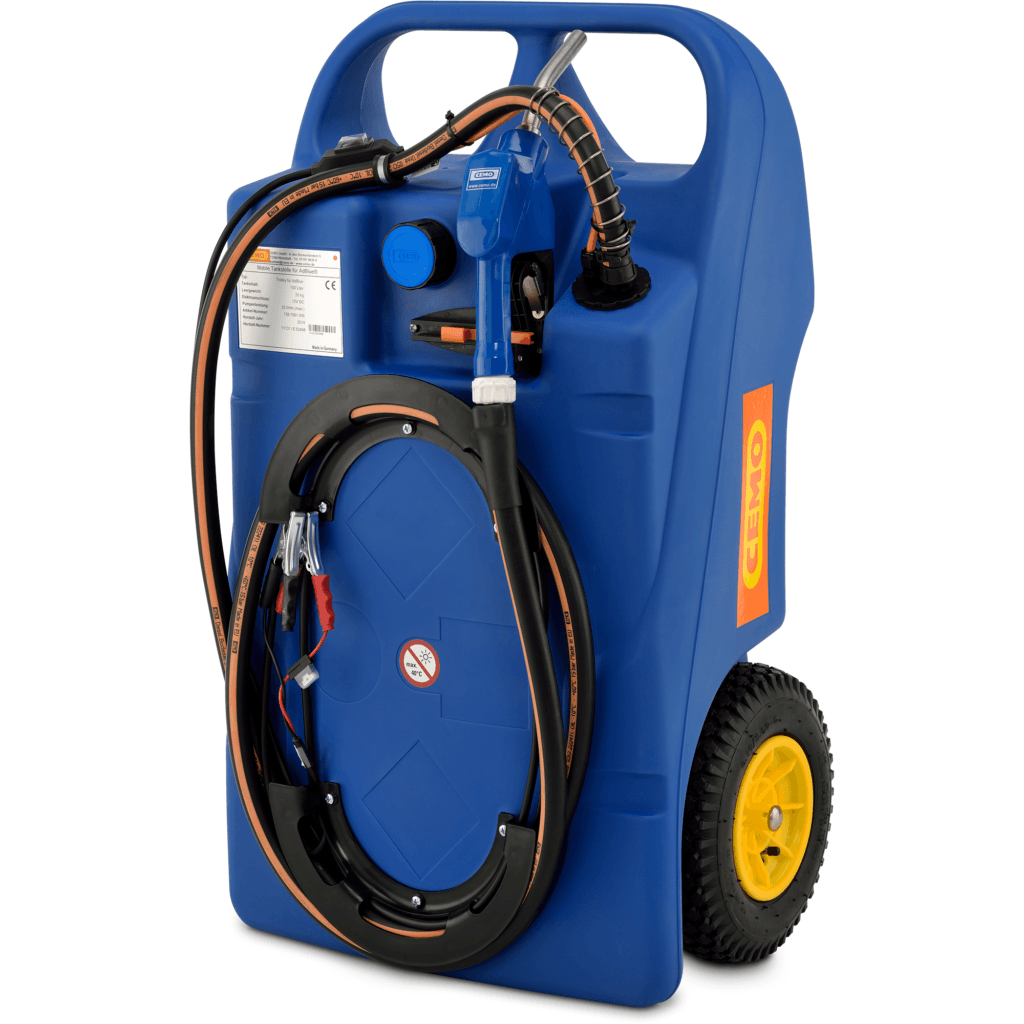 100 Litre AdBlue Trolley with CENTRI SP 30 Oil Tank Supermarket